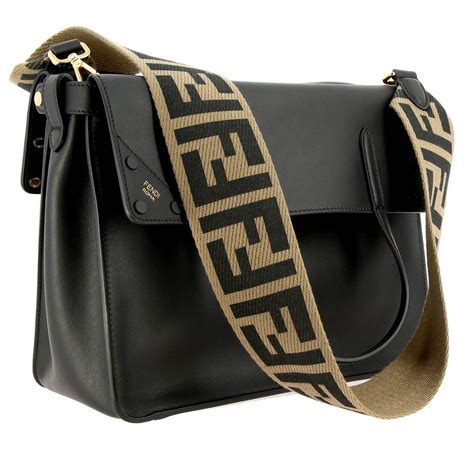 fendi black crossover bags|fendi crossbody bag women's.